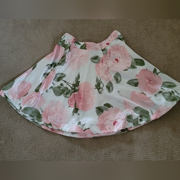 Speechless Juniors Floral Rose Multi Tiered Circle Spring Mini Skirt - Picture 7 of 13